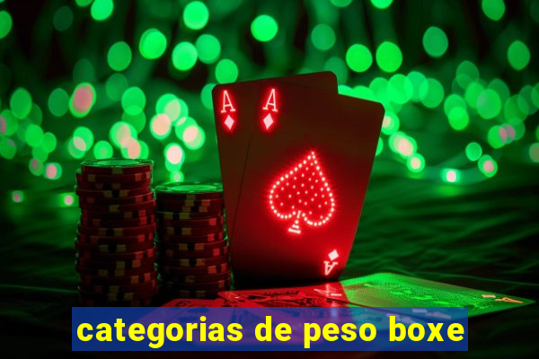 categorias de peso boxe